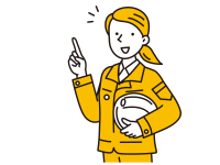 人差し指を立てている女性